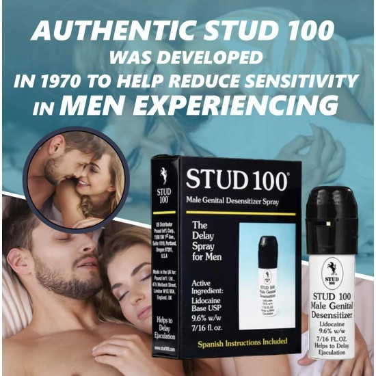  100 Desensitizing For Men Spray Delay Premature Ejaculation Prolong Sex Product ，7/16 fl oz