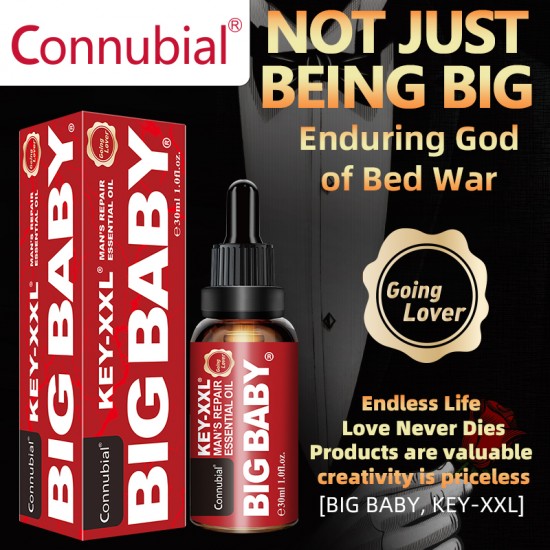 Connubial 30ml Men's Massage Oil Penis Becomes Longer Thicker Enhancement Men Energy for Care Delay Performance Boost Strength