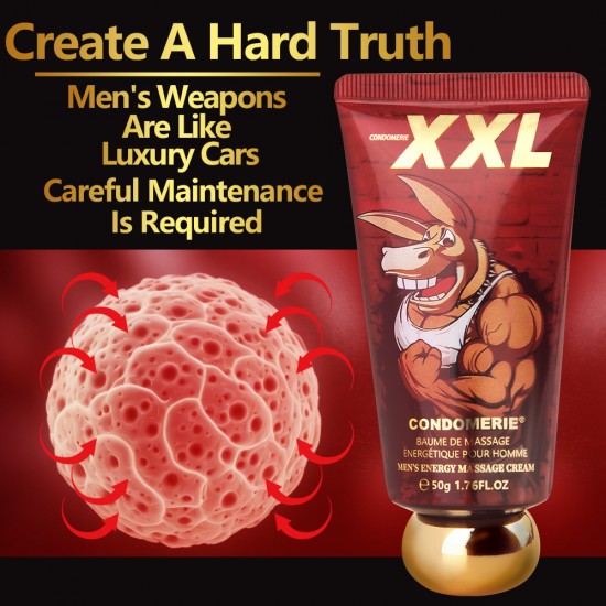 ConnubialXXL-50g Men's Massage Cream Penis Becomes Longer Thicker Enhancement Men Energy for Care Delay Performance Boost Strength